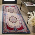 thumbnail image 1 of SAFAVIEH Bellagio Chandler Floral Wool Runner Rug, Ivory/Pink, 2'3" x 8', 1 of 8