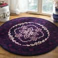 thumbnail image 1 of SAFAVIEH Bellagio Coty Oriental Wool Area Rug, Purple/Ivory, 5' x 5' Round, 1 of 8