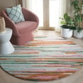 thumbnail image 1 of SAFAVIEH Bellagio Jannah Abstract Area Rug, Green/Pink, 6' x 6' Round, 1 of 10