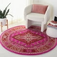thumbnail image 1 of SAFAVIEH Bellagio Major Bordered Wool Area Rug, Red/Pink, 9' x 9' Round, 1 of 12