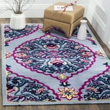 SAFAVIEH Bellagio Rio Floral Wool Area Rug, Blue/Multi, 2' x 3 ...