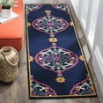 thumbnail image 1 of SAFAVIEH Bellagio Rio Floral Wool Runner Rug, Navy Blue/Multi, 2'3" x 13', 1 of 8