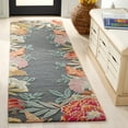thumbnail image 1 of SAFAVIEH Bellagio Sharla Floral Runner Rug, Gray/Rust, 2'3" x 8', 1 of 10