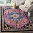 thumbnail image 1 of SAFAVIEH Bellagio Trevelyan Bordered Wool Area Rug, Pink/Multi, 4' x 6', 1 of 8