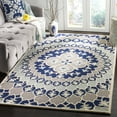 thumbnail image 1 of SAFAVIEH Bellagio Zoja Floral Wool Area Rug, Navy Blue/Ivory, 5' x 5' Square, 1 of 8