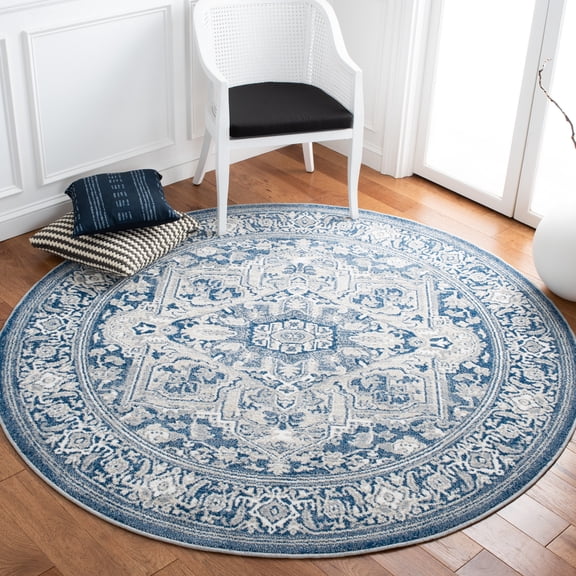 SAFAVIEH Belmont Collection BMT134N Navy / Grey Rug