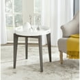thumbnail image 1 of SAFAVIEH Ben Mid-Century Lacquer Tray Top Side Table White / Brown, 1 of 4