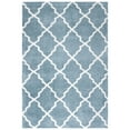 thumbnail image 1 of SAFAVIEH Berber Alastar Abstract Polyester Shag Area Rug, Blue Rust/Ivory, 9' x 12', 1 of 8