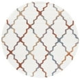 thumbnail image 1 of SAFAVIEH Berber Alastar Abstract Polyester Shag Area Rug, Ivory/Multi, 7' x 7' Round, 1 of 8