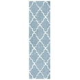 thumbnail image 1 of SAFAVIEH Berber Alastar Abstract Shag Area Rug, 2'3" x 8' Runner, Blue Rust/Ivory, 1 of 8