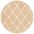 thumbnail image 1 of SAFAVIEH Berber Alastar Abstract Shag Area Rug, 7' x 7' Round, Dark Beig/Ivory, 1 of 7