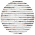 thumbnail image 1 of SAFAVIEH Berber Alphonse Abstract Polyester Shag Area Rug, Blue Rust/Ivory, 7' x 7' Round, 1 of 8