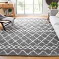 thumbnail image 1 of SAFAVIEH Berber Feride Geometric Shag Area Rug, Light Gray/Cream, 10' x 14', 1 of 12
