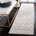 thumbnail image 1 of SAFAVIEH Berber Feride Geometric Shag Runner Rug, Cream/Light Gray, 2'3" x 8', 1 of 12