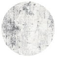 thumbnail image 1 of SAFAVIEH Berber Basil Abstract Shag Area Rug, 6'7" x 6'7" Round, Ivory/Grey, 1 of 8