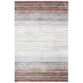 thumbnail image 1 of SAFAVIEH Berber Bijar Abstract Polyester Shag Area Rug, Blue Rust/Ivory, 4'5" x 6'5", 1 of 8