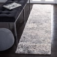 thumbnail image 1 of SAFAVIEH Berber Carrie Abstract Shag Runner Rug, Ivory/Gray, 2' x 12', 1 of 11