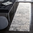 thumbnail image 1 of SAFAVIEH Berber Carrie Abstract Shag Runner Rug, Ivory/Gray, 2' x 6', 1 of 11