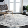thumbnail image 1 of SAFAVIEH Berber Carrie Abstract Shag Area Rug, Ivory/Gray, 5'3" x 5'3" Round, 1 of 11