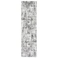 thumbnail image 1 of SAFAVIEH Berber Clover Abstract Polyester Shag Area Rug, Grey/Dark Grey, 7' x 7' Square, 1 of 10