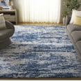 thumbnail image 1 of SAFAVIEH Berber Damian Abstract Shag Area Rug, Beige/Blue, 8' x 10', 1 of 11