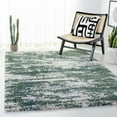 thumbnail image 1 of SAFAVIEH Berber Damian Abstract Shag Area Rug, Green/Beige, 4' x 6', 1 of 11