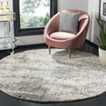 thumbnail image 1 of SAFAVIEH Berber Damian Abstract Shag Area Rug, Gray Blue/Cream, 4' x 4' Round, 1 of 8