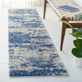 thumbnail image 1 of SAFAVIEH Berber Damian Abstract Shag Runner Rug, Beige/Blue, 2' x 16', 1 of 11