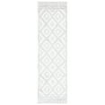 thumbnail image 1 of SAFAVIEH Berber Daphale Abstract Shag Area Rug, 9' x 12', Ivory/Grey, 1 of 6