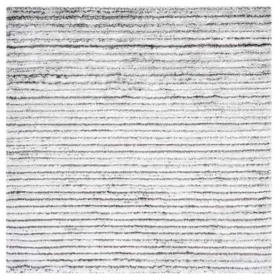 SAFAVIEH Berber Dayna Abstract Shag Area Rug, 7' x 7' Square, Grey/Dark Grey