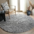 thumbnail image 1 of SAFAVIEH Berber Deena Distressed Area Rug, Ivory/Black, 6' x 6' Round, 1 of 11