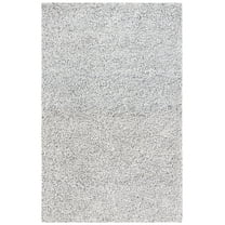 SAFAVIEH Berber Deena Distressed Area Rug, Ivory/Dark Grey, 8' x 10'