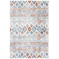 thumbnail image 1 of SAFAVIEH Berber Dusan Abstract Shag Area Rug, 9' x 12', Blue Rust/Ivory, 1 of 8