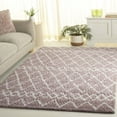 thumbnail image 1 of SAFAVIEH Berber Feride Geometric Shag Area Rug, Light Rose/Ivory, 5'1" x 7'6", 1 of 12