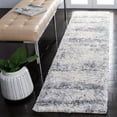 thumbnail image 1 of SAFAVIEH Berber Floella Abstract Shag Runner Rug, Ivory/Charcoal, 2' x 10', 1 of 11