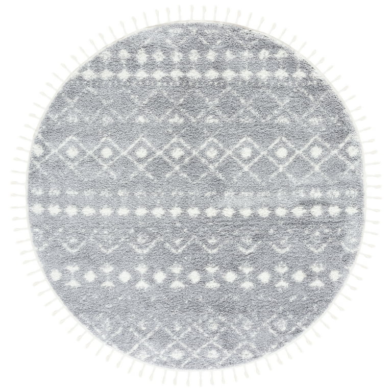 Safavieh Fontana Shag Clarisse 7 x 7 Blue Square Indoor Solid Area Rug Safavieh Fontana Shag Clarisse 7 x 7 Blue Square Indoor Solid Area Rug