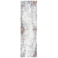 thumbnail image 1 of SAFAVIEH Berber Heathe Abstract Shag Area Rug, 2'3" x 8' Runner, Blue Rust/Ivory, 1 of 8