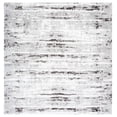 thumbnail image 1 of SAFAVIEH Berber Hollie Abstract Polyester Shag Area Rug, Grey/Dark Grey, 7' x 7' Square, 1 of 8