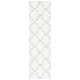 thumbnail image 1 of SAFAVIEH Berber Jayme Abstract Shag Area Rug, 2'3" x 8' Runner, Ivory/Light Grey, 1 of 8