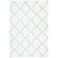 thumbnail image 1 of SAFAVIEH Berber Jayme Abstract Shag Area Rug, 5'5" x 7'7", Ivory/Light Grey, 1 of 8