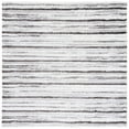 thumbnail image 1 of SAFAVIEH Berber Jonette Abstract Polyester Shag Area Rug, Grey/Dark Grey, 7' x 7' Square, 1 of 8