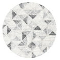 thumbnail image 1 of SAFAVIEH Berber Kayleah Abstract Shag Area Rug, 6'7" x 6'7" Round, Grey/Ivory, 1 of 8