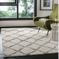 thumbnail image 1 of SAFAVIEH Berber Abel Geometric Shag Area Rug, Cream/Gray, 6' x 9', 1 of 8