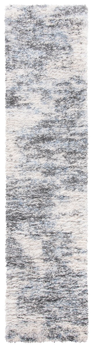 Ivory Elegance Hand-Knotted Shag Runner Rug 2'x10'