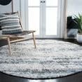 thumbnail image 1 of SAFAVIEH Berber Kyler Abstract Shag Area Rug, Ivory/Gray, 6'7" x 6'7" Round, 1 of 11
