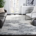 thumbnail image 1 of SAFAVIEH Berber Kyler Abstract Shag Area Rug, Ivory/Gray, 8' x 8' Square, 1 of 11