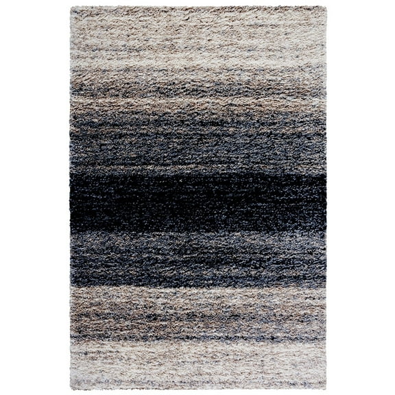 SAFAVIEH Berber Lavonne Abstract Shag Area Rug, 8' x 10', Grey/Charcoal