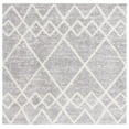 thumbnail image 1 of SAFAVIEH Berber Lidija Abstract Polyester Shag Area Rug, Ivory/Grey, 8' x 8' Square, 1 of 5