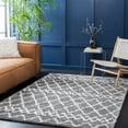 thumbnail image 1 of SAFAVIEH Berber Lula Distressed Shag Area Rug, Gray/Ivory, 5'1" x 7'6", 1 of 11