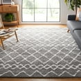 thumbnail image 1 of SAFAVIEH Berber Lula Distressed Shag Area Rug, Gray/Ivory, 8' x 10', 1 of 11